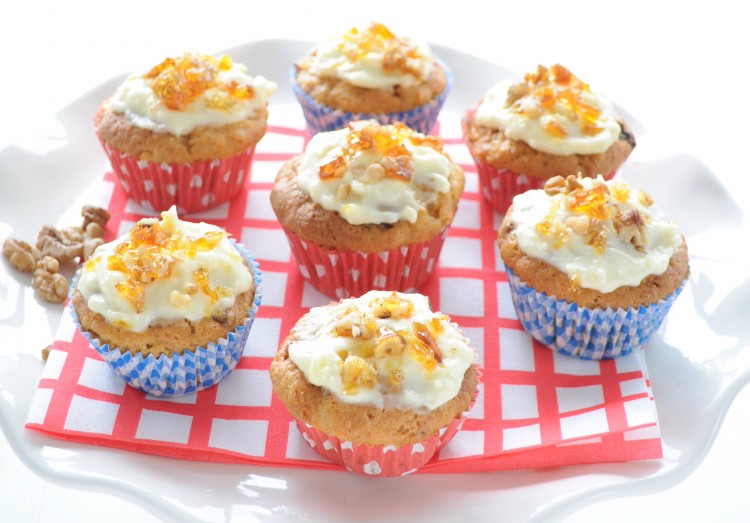 carrot cupcakes walnoten muffins recept