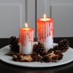 DIY Bloederige kaarsen voor Halloween