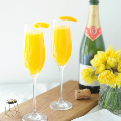 Heerlijke voorjaarscocktail: mimosa’s met mango