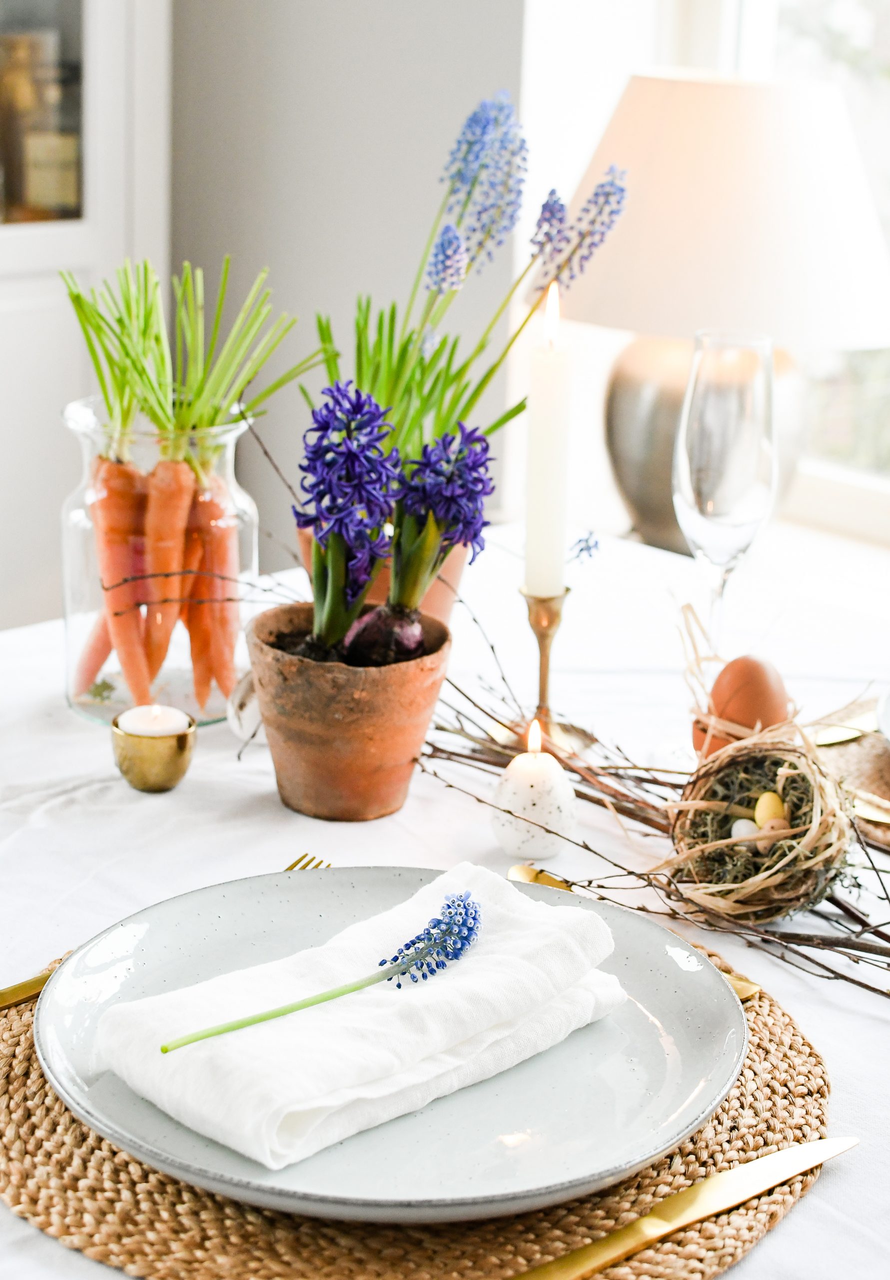 borddecoratie pasen tafel versieren 