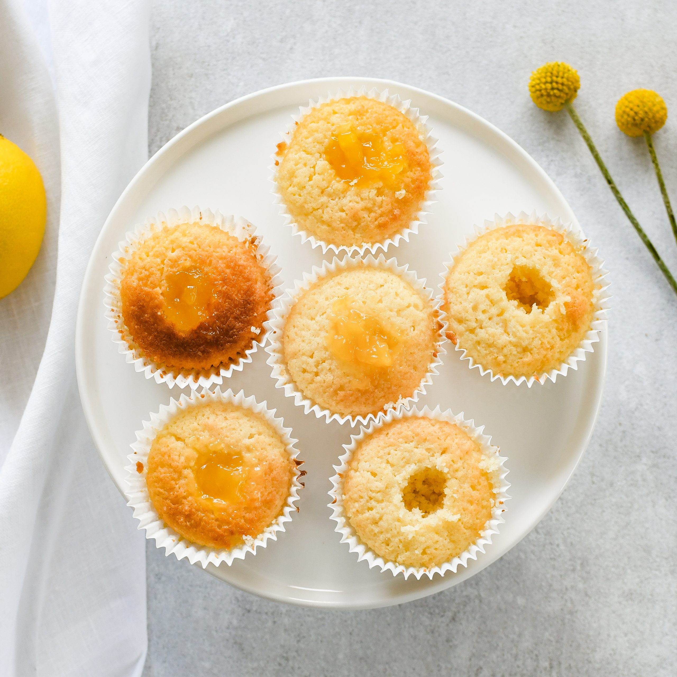 cupcakes met lemon curd