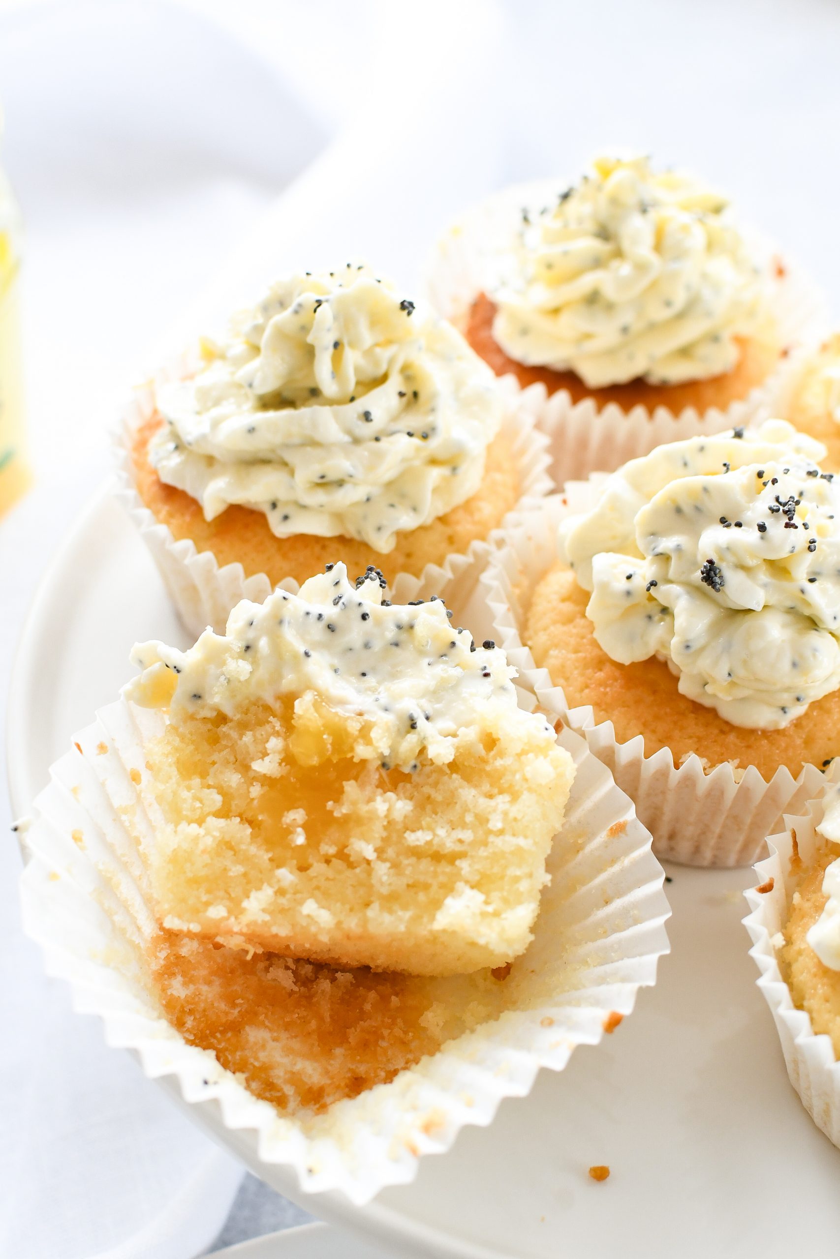 cupcakes met lemon curd