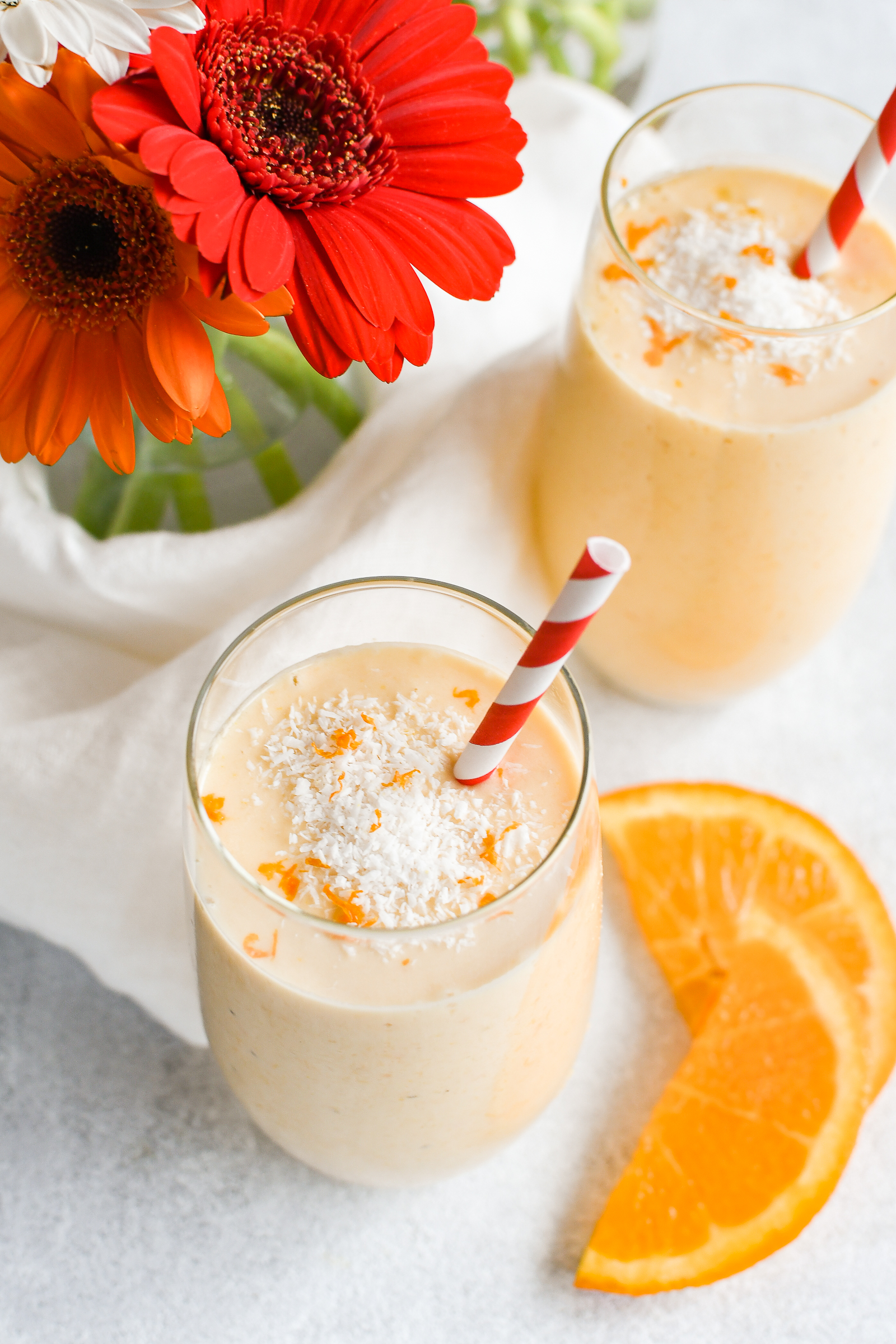 oranje smoothie voor koningsdag