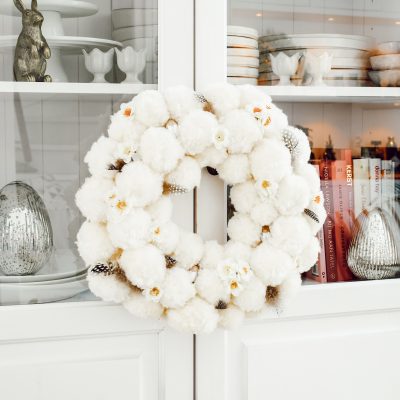 DIY Pompom Paaskrans