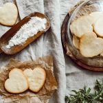 Heart shaped lemon cookies