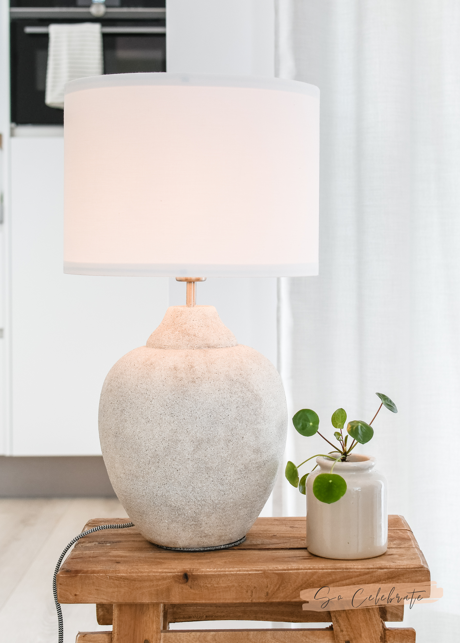 lamp make-over steen stijl dirt painting