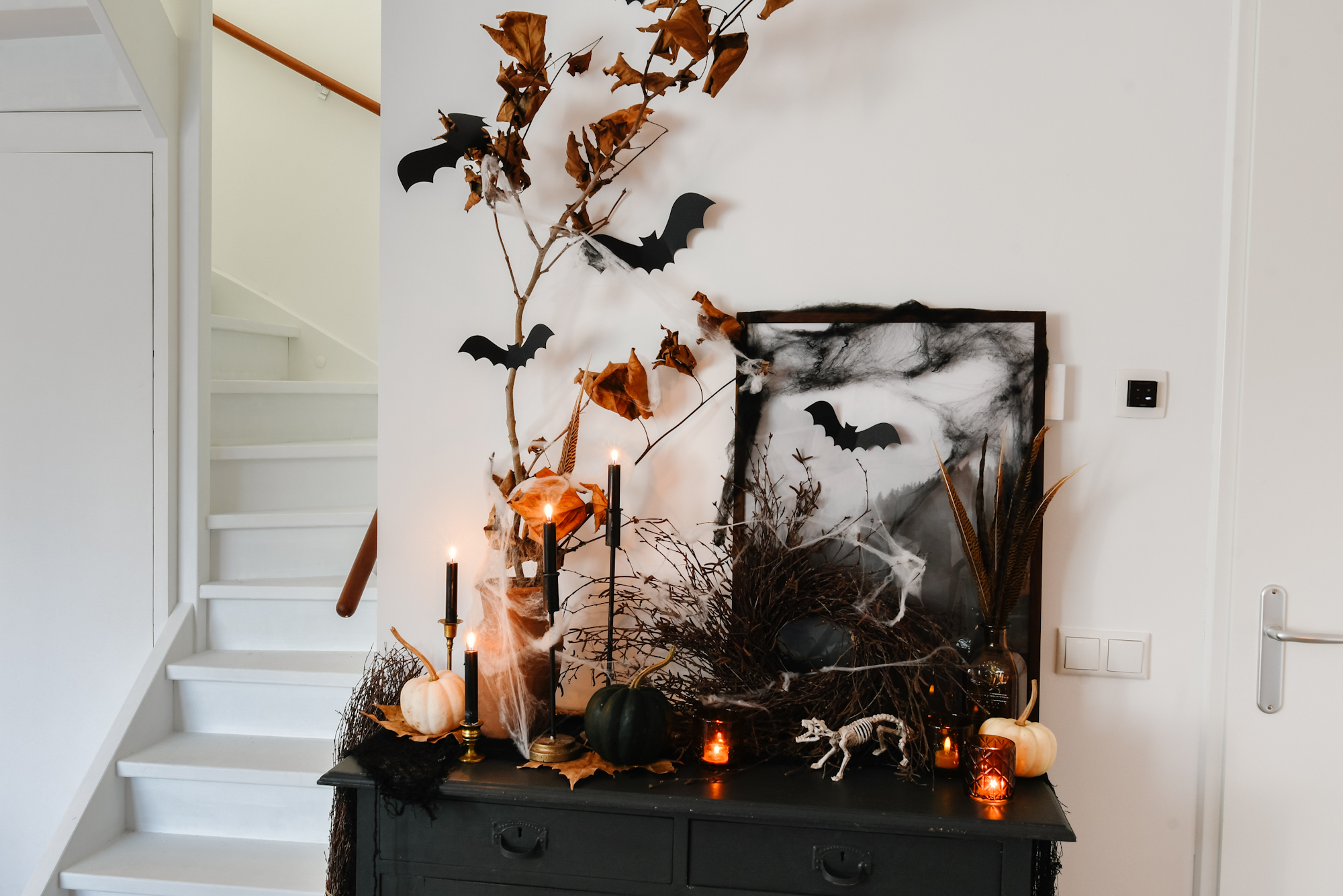 spooky decoratie op mijn kastje - Celebrate! - vier de seizoenen