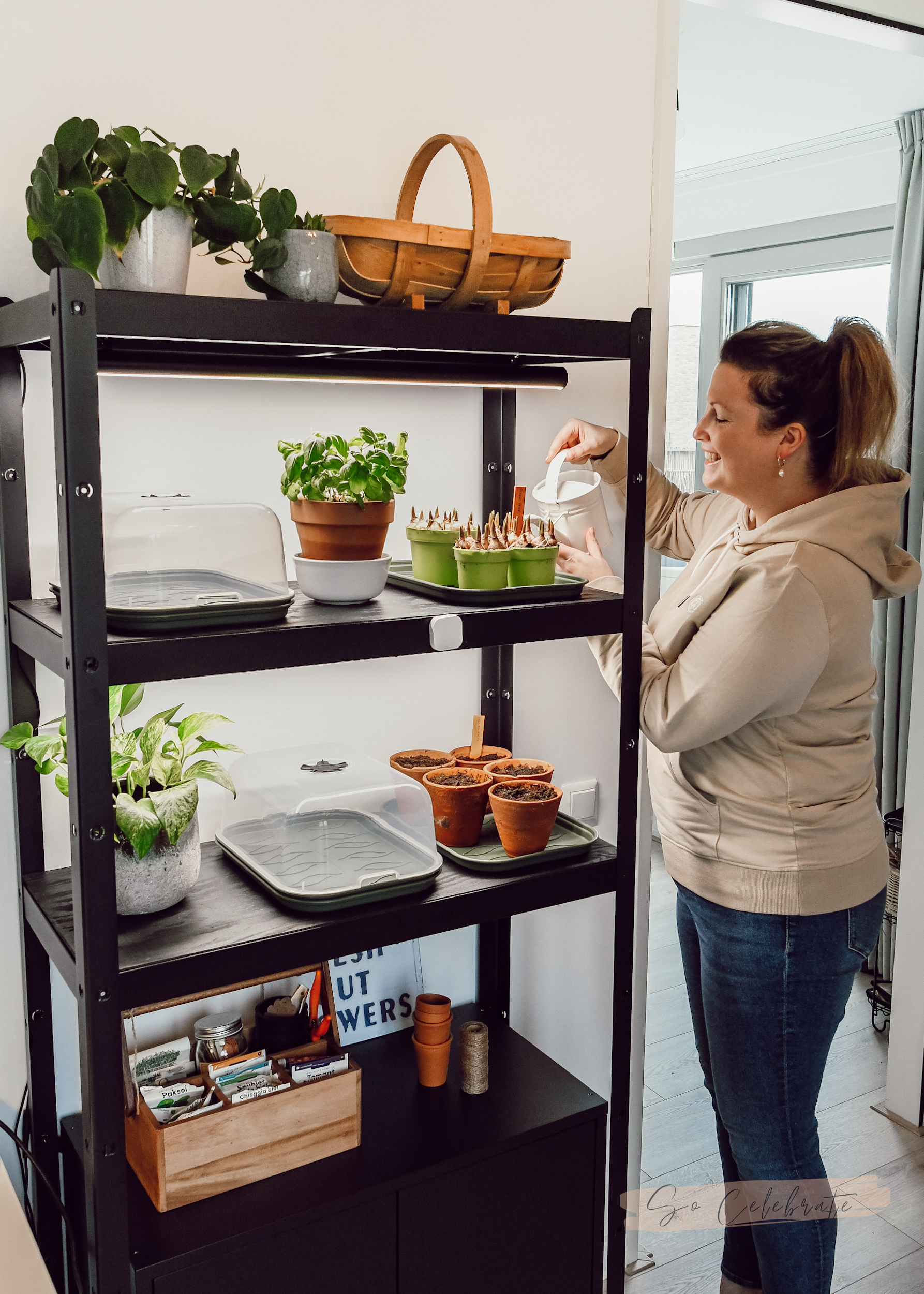 Bevestigen aan Dood in de wereld Ontdek DIY | Kweekkast met groeilampen om binnen voor te zaaien - So Celebrate