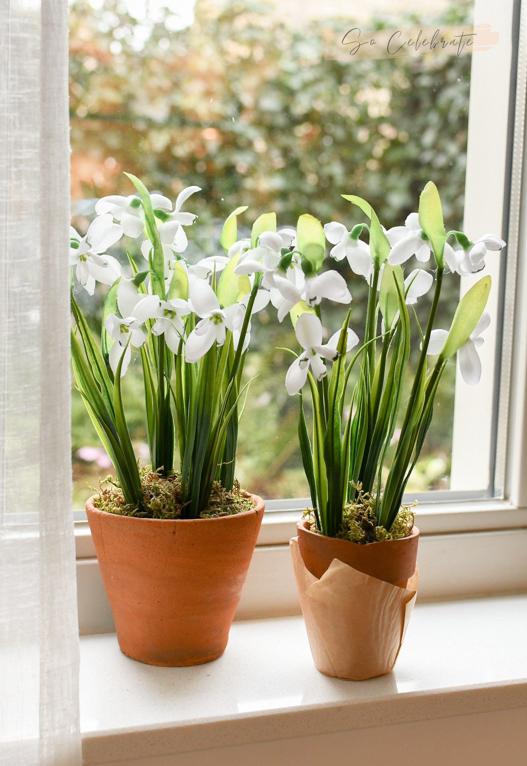 sneeuwklokjes voorjaarsdecoratie