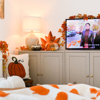 Herfstdecoratie in de slaapkamer
