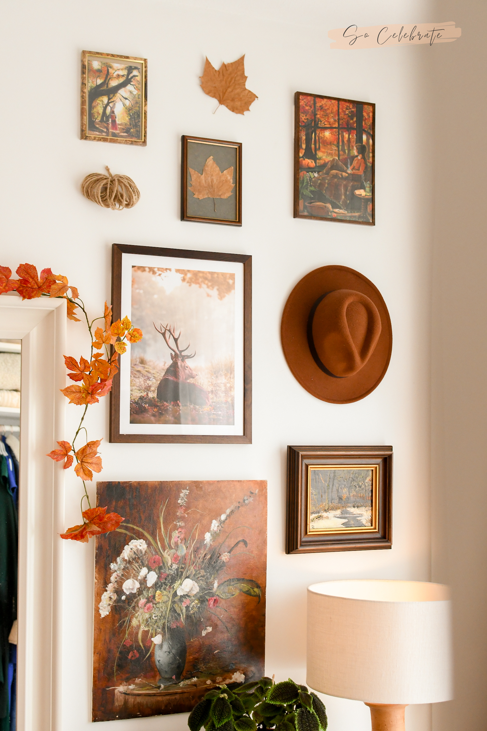 herfst wanddecoratie aan de muur