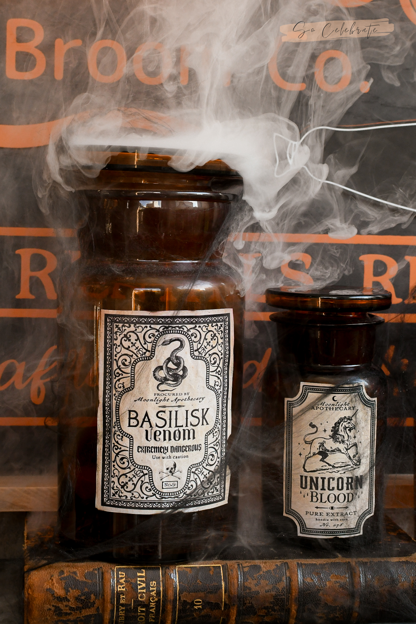 apothekerspotten halloween decoratie labels